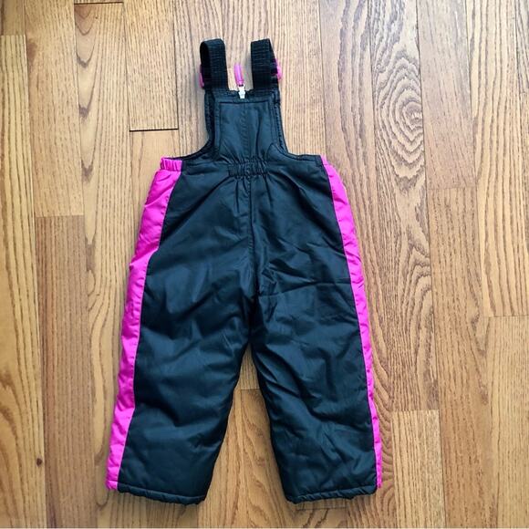 Pacific Trail Outdoor Black Pink  Snow Bib Baby Toddler Girl’s Size 2T or 24 MO - Picture 6 of 7